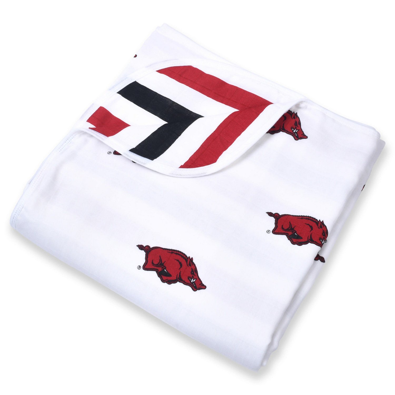 Infant Three Little Anchors Arkansas Razorbacks 47" x 47" Muslin 4-Layer Blanket - view number 1